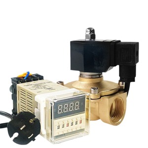 Vanne de vidange électronique AC220V en laiton fileté normalement fermée, électrovanne à eau pour usage industriel - Product Image 2