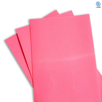 Feuille de PCL de qualité médicale thermoformable et écologique, matériau orthopédique pour attelles, panneau thermoplastique rose pour supports et orthèses