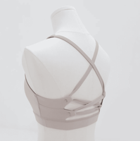 Soutien-gorge de sport pour femme, maintien léger, bretelles croisées au dos, couverture latérale complète, en nylon et élasthanne, pour yoga, fitness, gym, OEM