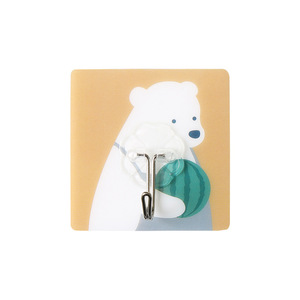 Adhesive Wall Hooks Square Mixed Colors Self-adhesive Home Kitchen Bathroom Novelty Hooks - Product Image 5