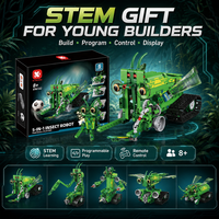 Juguete de Bloques de Construcción de Robots Transformables, Serie de Insectos, Control por Aplicación, Juego de Programación STEM, Rompecabezas Educativos