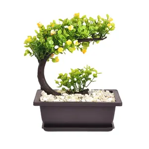 Wholesale outdoor square rectangle plastic basin plant growing flower pots planters garden supplies