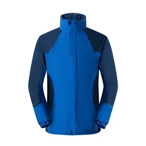 Men's Windproof Stand-Up Collar Thickened Polyester Wadding Jacket For Outdoor Workwear With Printing Custom Design - Product Image 1