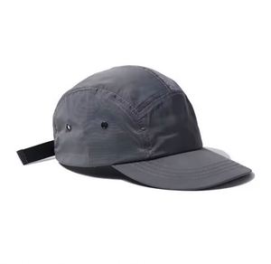 Custom Nylon Waterproof Outdoor Quick Dry Fit Dry-Fit Camp Camper Blank Running 5-Panel Five 5 Panel 5Panel Cap Hat Caps Hats - Product Image 1