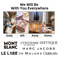 Flacon de parfum en verre vide de luxe personnalisé de 30 ml, 50 ml, 100 ml avec boîte, rechargeable, transparent, rond, emballage de parfum, coffret cadeau, vente en gros