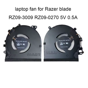 Ventiladores de Refrigeración para CPU de Portátil <span class=keywords><strong>Razer</strong></span> <span class=keywords><strong>Blade</strong></span> 15 <span class=keywords><strong>RZ09</strong></span>-0270 02705E76 <span class=keywords><strong>RZ09</strong></span> 3009 E97, Ventilador de Radiador para GPU, Nuevo DFS5K121142621 FLK7 FL6S - Product Image 1