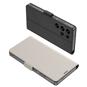 AilesTecca Luxury Matte Touch <span class=keywords><strong>Book</strong></span> Magnetic Flip PU Leather Phone Cover Case pour <span class=keywords><strong>Samsung</strong></span> <span class=keywords><strong>Galaxy</strong></span> S25 <span class=keywords><strong>Ultra</strong></span> - Product Image 4