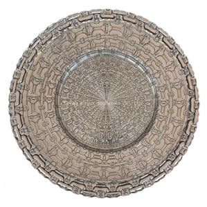 Assiettes de présentation rondes en plastique doré écologiques de 13 pouces, lot de 4 pièces pour la décoration de la maison et des hôtels - Product Image 5