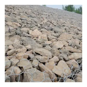 Galvanized Double Twisted 4x1x1m Galvanized/ Pvc Coated Hexagonal Gabion Basket Wire Mesh For River Protection