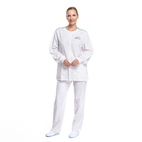 Marque privée OEM Jogger grande taille extensible à manches longues personnalisé à la mode uniformes de médecin et d'infirmière ensembles d'uniformes d'allaitement pour les femmes