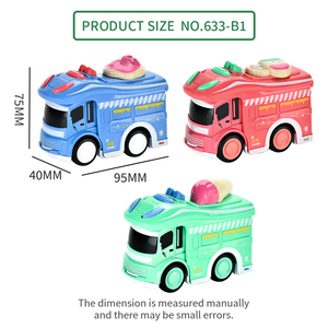 Véhicules jouets à friction en alliage, petit camion de dessin animé à inertie, camionnette, modèle de voiture jouet pour enfants, jeu de rôle, jeu de simulation - Product Image 5