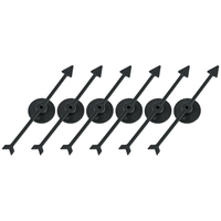 6 pièces pointeur de flèche en plastique pour jeu de société bricolage pour fête école classe usage domestique conseil Spinner