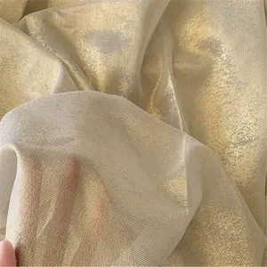 ชุดผ้าเนื้อนิ่มทำจากผ้าไหมโลหะสีทองเงางามสำหรับผู้ชายและผู้หญิงผ้าซิ่นแท้แฟชั่น