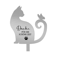 Plaque commémorative pour animaux de compagnie, plaque extérieure résistante aux intempéries, en métal et impression UV, plaque commémorative et panneau mural gravé pour chat, décoration écologique pour animaux de compagnie
