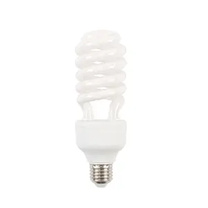 Lampe à économie d'énergie Chine Fournisseur doré Demi-spirale 6500K 3000K 15W 18W 25W 30W E27 B22 AC110V 220V 8000HRS OEM 60 90 Dimmable