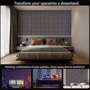 Tùy chỉnh thiết kế hiện đại bảng cách âm, tường sợi Polyester cách âm, Bảng trang trí tường mật độ cao - Product Image 3