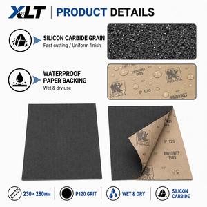 Papel de Lija <span class=keywords><strong>INDASA</strong></span> Rhynowet Portugal, Papel Abrasivo Resistente al Agua con Carburo de Silicio para Pulir Superficies, para Pulir Pintura de Automóviles - Product Image 2
