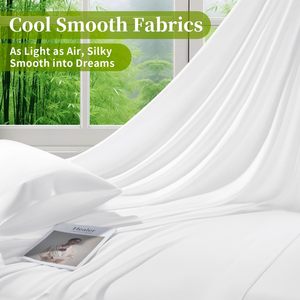 100% Soft and Cooling Bed Linen Anti-bacterial <strong>Bamboo</strong> <strong>Sheets</strong> For Home - Product Image 5