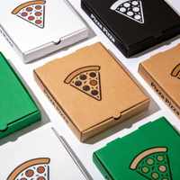Boîte à pizza triangulaire personnalisée en carton alimentaire |   Boîte d'emballage imprimée pour tranches de pizza pour les chaînes de restaurants et les marques de plats à emporter