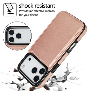 เคสโทรศัพท์แบบแข็งหนัง PU ที่เก็บบัตรแบบกระเป๋าสตางค์ธุรกิจระดับไฮเอนด์สำหรับ iPhone 17 Pro Max 17 Air 17 Pro - Product Image 2