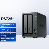 Nouveau produit Nas DS725 + Utilisation pour petites entreprises 2 baies Port 2.5GbE intégré Mini Data Nas Storage Server