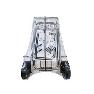 Carrello multiuso antipolvere in plastica PP a un solo ripiano con ruote 33x15x85cm, pratico per il soggiorno, facile trasporto bagagli - Product Image 1