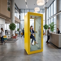 Cabina de Reuniones Insonorizada para Oficina con Reducción de Ruido de 30-35dB, Cabina de Privacidad para Oficina y Cabina Silenciosa para Espacio de Trabajo