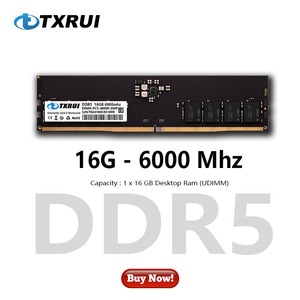 RAM de jeu DDR5 haute vitesse 2026 16 Go 6000 MHz ECC UDIMM pour ordinateur de bureau en stock Fury Beast - Product Image 2
