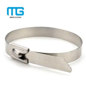 MG-SS High Quality 4.6*200mm 316 Ball Lock Self-locking Stainless Steel Cable Tie