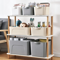 Boîte de rangement rectangulaire multifonctionnelle moderne en plastique PP Jian Na Macaron Color 200 ml, durable, à un seul niveau, pour le salon