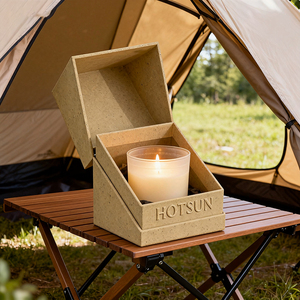 Индивидуальные подарочные коробки для свечей премиум класса с логотипом Роскошные пустые банки для свечей с крышками и коробкой - Product Image 3