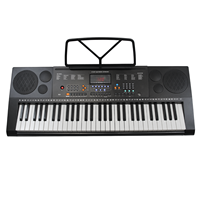 Keyboard Piano Elektronik 61 Tombol Berkualitas Baik untuk Anak-Anak Pemula Instrumen Multifungsi
