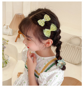 Набор заколок для волос из 10 предметов на заказ, милый красочный бант, аксессуары для волос для девочек, простой стиль, заколка для волос с цветами для детей - Product Image 6