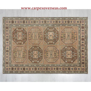 Tapis authentiques en coton marron faits à la main pour les couloirs des hôtels, le salon et les animaux de compagnie. - Product Image 1