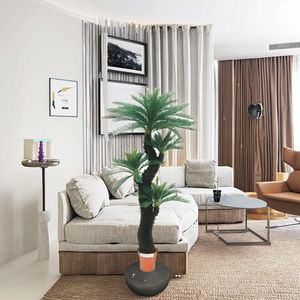 ต้นปาล์มไซคัสเรโวลูตาเทียมสำหรับตกแต่งในร่มขนาดใหญ่188ซม. ต้นปาล์มรีไซเคิล93ชิ้นใบพลาสติกพืชใบยาวพรีเมียม - Product Image 4