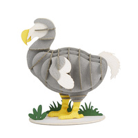 CUPUZ Puzzle 3D en papier personnalisé Dodo Bird, jouet éducatif DIY, taille moyenne, pour enfants et adultes, décoration de bureau, souvenir, cadeau, OEM ODM