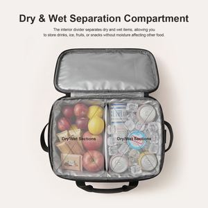 Sac <span class=keywords><strong>isotherme</strong></span> Everich 20L ODM en tissu Oxford 600D avec séparation sec/humide, sac à déjeuner thermique imperméable pour pique-nique/voyage - Product Image 3