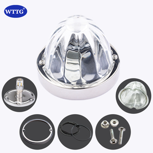 Nieuwe vrachtwagen aanhangerlamp LED licht glas watermeloen design Star Duty kiepwagen carrosserie rood amber heldere lens DC12V/24V universeel - Product Image 3