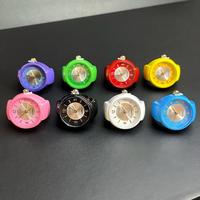Montre à quartz moderne et tendance, montre-bague mignonne, bracelet extensible flexible en acier inoxydable, chiffres clairs, unisexe, cadeau pour mariage et fête