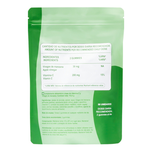 Suplemento de Vinagre de Sidra de Manzana para Adelgazar, Sin Gluten, para el Control de Peso y la Salud Digestiva, Gomitas AVC VINAGRE DE MANZANA - Product Image 4