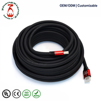 Câble HDMI 2.0 4K 60Hz haute vitesse HDTV XD mâle-mâle avec coque en aluminium, câble HDMI long d'ingénierie OEM