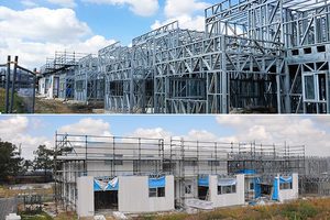 บ้านวิลล่าโครงเหล็กสำเร็จรูป <span class=keywords><strong>3</strong></span> <span class=keywords><strong>ชั้น</strong></span> พร้อมห้องน้ำ ขายดี บ้านสำเร็จรูปแบบประกอบแผง - Product Image 2