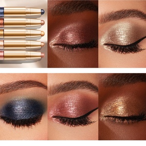 Vente en gros de fard à paupières à haute teneur en pigment marque privée <span class=keywords><strong>2</strong></span> en 1 bâton d'ombre à paupières liquide maquillage des yeux fard à paupières sensuel - Product Image 4