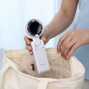 Mini ventilateur portable rechargeable par USB, ventilateur de bureau avec 4 vitesses et moteur sans balais - Product Image 6
