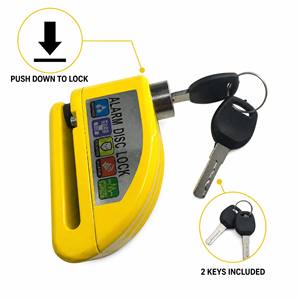 Kunci <span class=keywords><strong>Alarm</strong></span> Rem Cakram Anti Air dari Paduan Aluminium untuk Sepeda & Motor - Product Image 4