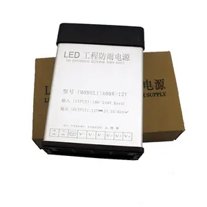 220V Ac-Dc 12V Transformator Voor Led Verlichting Ip44 33a Led 12V 400W Regenbestendige Voeding