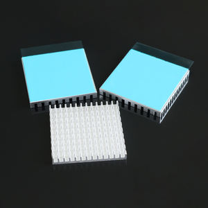 Dissipateur thermique en aluminium ultra-mince 40*40*5 à profil cassé pour modules d'alimentation de carte mère avec caoutchouc conducteur de chaleur - Product Image 4