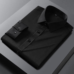 Camisa Blanca de Manga Larga para Hombre y Mujer, Fibra de Bambú y Algas Marinas, Elástica, Antiarrugas, Sin Plancha, Transpirable, Impermeable, Cuello Cuadrado - Product Image 3