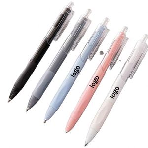 Promotion Durable Student Exam Press <b>Pen</b> Quick-Drying St-Head Gel Small White Morandi Color Black Ballpoint <b>Pen</b> Promotional <b>Pen</b> - Product Image 1
