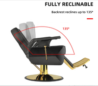 Fauteuil de Salon Professionnel Moderne pour Coiffeur et Barbier, Mobilier Commercial de Qualité Salon de Beauté